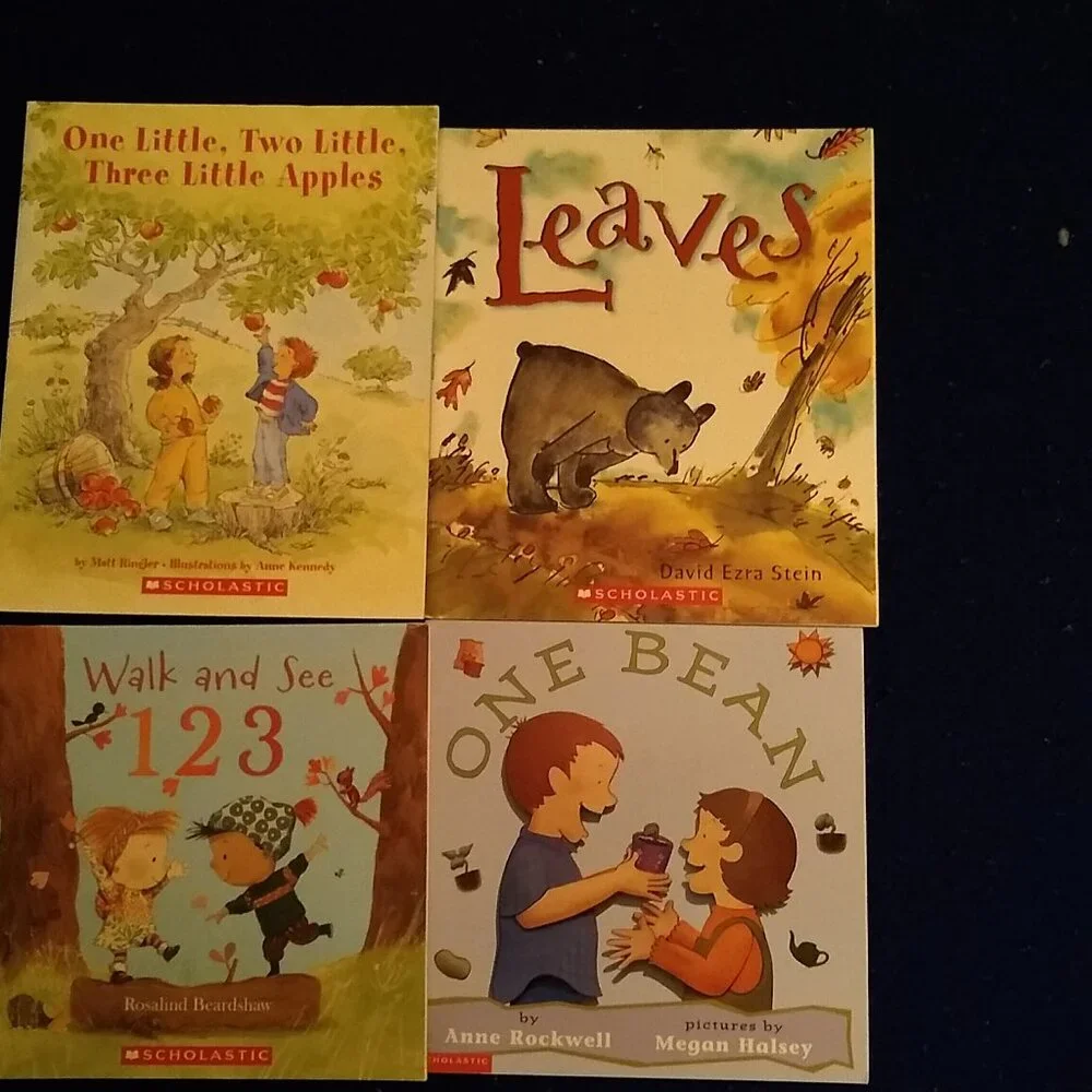 One Bean + Walk & See 1 2 3 + Leaves + One Little, Two Little, Three Apples New